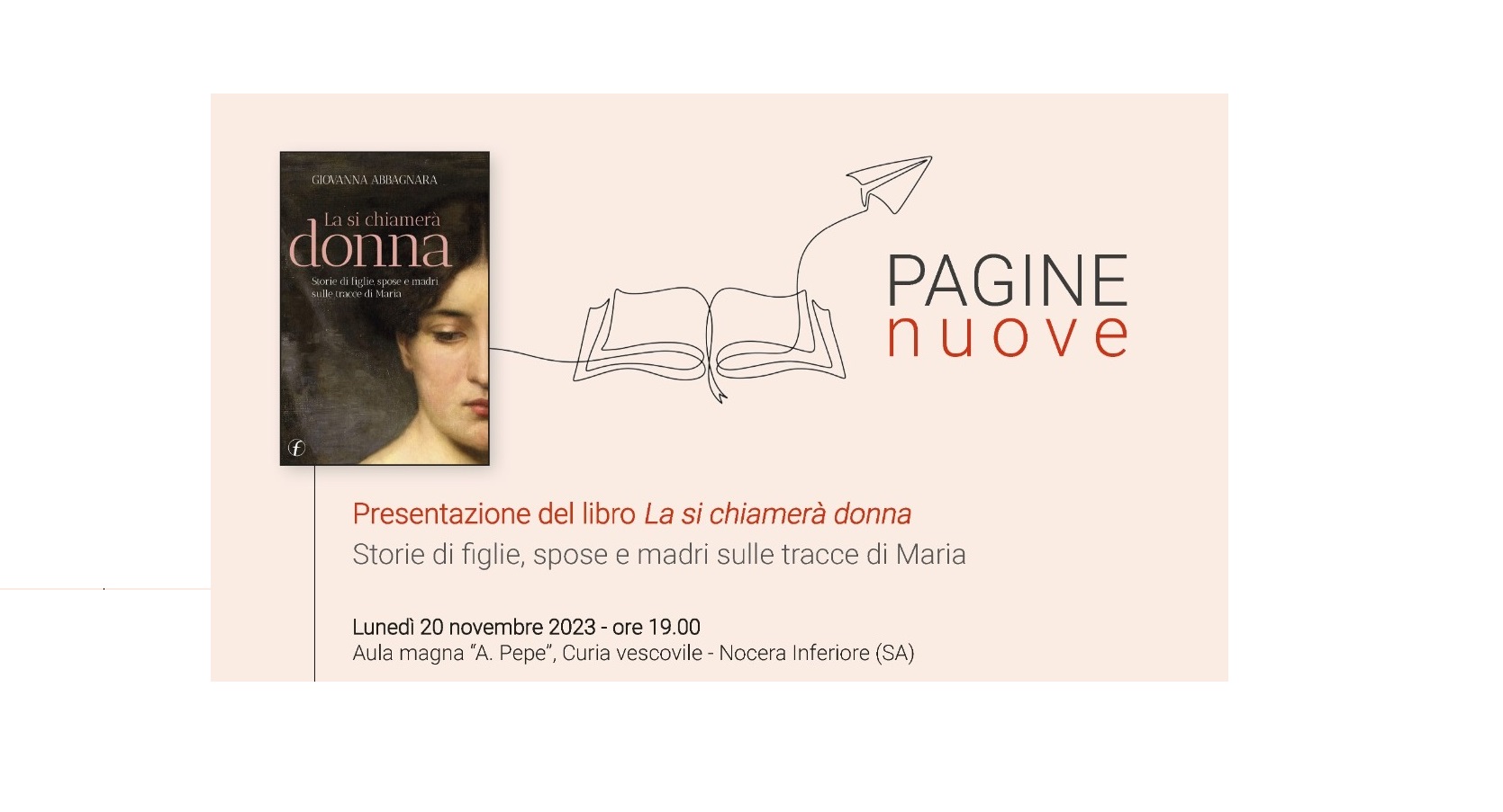 Donne protagoniste. A Pagine Nuove il libro “La si chiamerà donna”